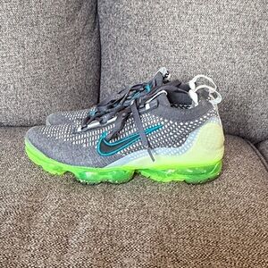 Nike Air VaporMax 2021 Flyknit in the 'Dark Grey Barely Volt